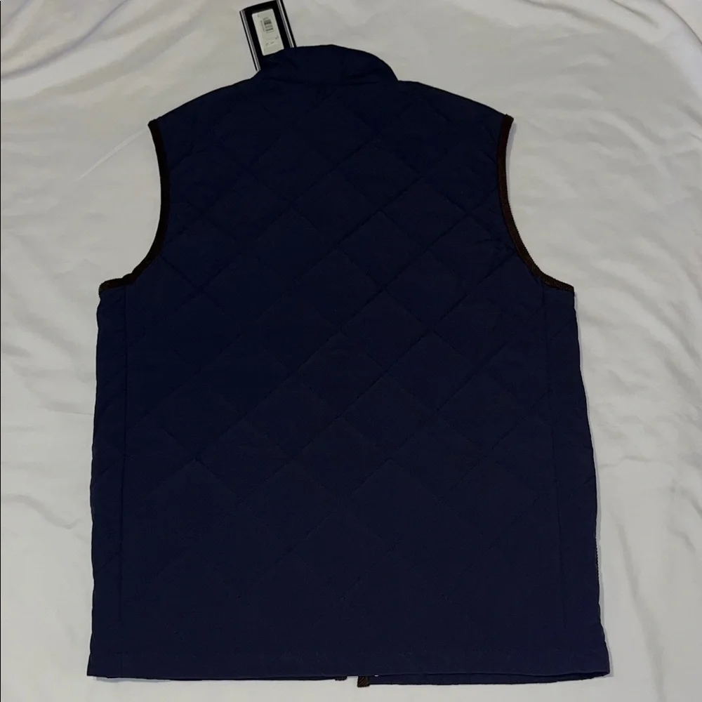 Roundtree & Yorke Dark Blue Quilted Vest